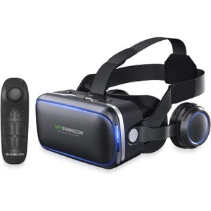 VR Headset for iPhone & Android Phone,3D VR Glasses for TV,Movies & Video Games,VR Headset with Remote Controller,Virtual Reality Headset for iPhone/Android Phone Compatible 4.7-6 inch VR Headset for iPhone & Android Phone,3D VR Glasses for TV,Movies & Video Games,VR Headset with Remote Controller,Virtual Reality Headset for iPhone/Android Phone Compatible 4.7-6 inch