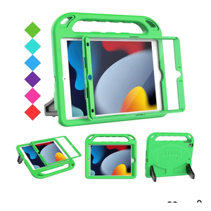 BMOUO Kids Case for iPad 9th/8th/7th Generation, with Built-in Screen Protector, Shockproof Handle Stand Kids iPad 10.2" Case 2021/2020/2019, Green