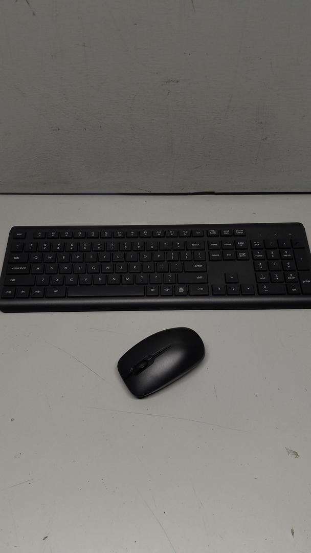 Wireless Keyboard and Mouse Combo, Full-Size Silent Ergonomic Keyboard and Optical Mouse