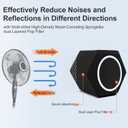 Microphone Wind Shield Pop Filter Microphone Isolation Ball, Acoustic Filter for Record Studios Mic, Sound-Absorbing Foam Five-sided Seal Design to Effectively Reduces Noise and Reflections