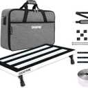 Ghost Fire Guitar Pedal Board Aluminum Alloy 1.76IB Super light Effect Pedalboard 19.8''x11.5'' with Carry Bag,SPL-04 White