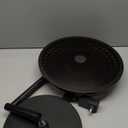 JOOFO End Table, Side Table with Ambient Light and Wireless Charging, Nightstand, Small End Table for Bedroom and Living Room, Lamp Table with Touch Dimming, Accent Table, Black