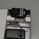 TEEHO TE001K Keyless Entry Door Lock with Handle, Electronic Keypad Deadbolt with 2 Knobs, High-Security Front Door Handle Set for Home & Rental, Smart Auto-Locking, Easy Install, Matte Black