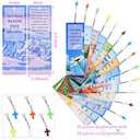 Epakh 30 Pieces Bookmarks Christian with Cross Pendants Bible Verse Scripture Religious Book Mark with Inspirational Quotes Christmas Church Gifts Sunday School Supplies for Teens Adult(Warm Pattern)