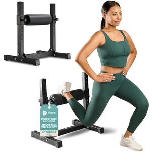 Lifepro Bulgarian Split Squat Stand Max - Durable and Stable Single Leg Squat Stand with 7 Adjustable Roller Heights and Comfortable Padding for Extended Training Comfort