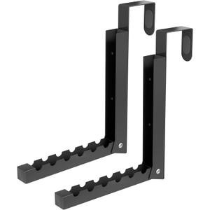 Over The Door Hanger Folding Clothes Drying Rack, Folding Hanging Coat Rack for Indoor Laundry Room Compact Small Space Foldable Portable Clothing Hanger Hook Collapsible- 2 Pack(Black)