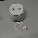 Rechargeable Ultrasonic Retainer Cleaner Machine, 45kHz Portable Dental Cleaning Pod for Dentures, Night Guards, Braces, Aligner, Toothbrush, Jewelry, 3 Cleaning Modes, 200ML Capacity, White