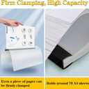 Report Covers with Sliding Bar, Clear Report Covers for A4 and Letter Size Paper, Resume Covers Presentation Folders File Document Binder for School Business, 70 Sheet Capacity