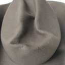 Classic Black Western Felt Roll Up Brim Cowboy and Cowgirl Hat for Women and Men - Decoration with Western Belt Bukle (7-7 1/4, Brown-vintage Buckle Belt)