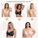 Minimizer Bras for Women Underwire Full Coverage Plus Size Unlined Bra for Heavy Breast (L)