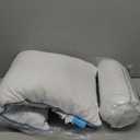 Linenspa Two Pack Shredded Gel Memory Foam Pillow, Standard Size  Cooling Bed Pillow  Soft and Supportive  Side, Stomach, and Back Sleepers  Pack of 2  CertiPur Certified (White)