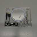 30x Magnifying Mirror with Light, 4inch Lighted Magnified Mirror with 3 Suction Cups, Travel Small High Magnification Compact Makeup Mirror with Scissors Sets (30x-white-1)