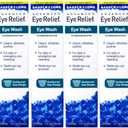 Bausch & Lomb Advanced Eye Relief, Eye Wash Solution, Cleanses, Refreshes, and Soothes for Daily or Emergency Use, 4 Fl Oz (Pack of 6)