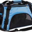 Pet Carrier Cat Cattier Soft-Sided Carriers for Small Medium Cats Dogs Puppies Pet Carrier Airline Approved Cat Dog Pet Travel Carrier (Medium, Blue)