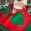 48 Pcs Green & Red Dog Bandanas - DIY Sublimation Blank Scarf for Heat Transfer, Personalized Pet Triangle Bib, Valentine's St. Patrick's Costume & Photo Props for Pet Owners, Groomers & Shops