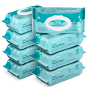 Amazon Brand - Mama Bear Gentle Formulated without Fragrance Baby Wipes, Hypoallergenic, Sensitive Skin, Unscented, 800 Count (8 Packs of 100)