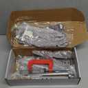 Oyster Clam Opener Machine Adjustable Oyster Shucker Machine Shucker Tool Set Including Knives, Glove and G-Clip, Seafood Tools for Hotel Family Buffet