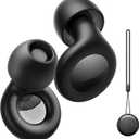 Ear Plugs for Sleeping Noise Cancelling, Reusable Silicone Ear Plugs for Noise Reduction with 8 Ear Tips, Earplugs for Sleep, Concerts, Travel, Snoring (Black, One Size)