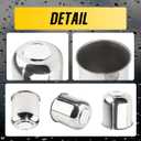 4Pcs 4.25" Push Through Wheel Center Caps Stainless Trailer Hub Cap for Truck SUV RV Wheel Rim (Fit 4.25" Bore 4.29" H Chrome)