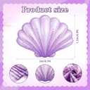 Mermaid Party Decoration 59 x 79 Inch Large Seashell Rug Under the Sea Decor Floor Mat Decorative Area Rug for Mermaid Birthday Decoration Ocean Theme Photo Prop Backdrop Beach Wedding Party Packs