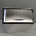 Stainless Steel Cat Litter Box for Adult Cats or Kitty/Kitten 18"x14"x6" Rust-Proof, High Side, Non Stick, No Smell, Easy to Clean Metal Cat Litter Box