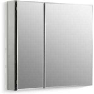Kohler CB-CLC3026FS Bathroom Medicine Cabinet with Mirror, Beveled Mirror Doors, Adjustable Shelves, Rectangular Beveled Edge, 30 in. W x 26 in. H