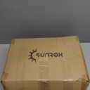 SUNROX Gel Memory Foam Chair Cushions, FadeShield Water-, Stain-Resistant Durable Reversible Seat Cushion Pads with Ties for Indoor/Outdoor Kitchen Dining Office 17"x16" Set of 6, Cream