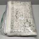 LIVEBOX Washable Area Rug 5x7 - Large Vintage Tribal Living Room Rug Vintage Non-Slip Indoor Rugs for Bedroom, Low-Pile Retro Carpet Print Distressed Accent Rugs for Nursery Entryway Office, Sage