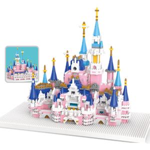 3008 Pcs Castle Mini Building Blocks Set for Adults - Micro Toy Building Bricks Model Kit - Educational Architecture Model Gift for Teens and Adults Age 14+