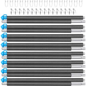 Zoomster Universal Trampoline Replacement Enclosure Poles with Clamp and Hardware