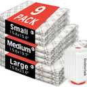 9pcs Vacuum Seal Bags for Clothing Travel, Cordless Pump, Carry-on Size Compression Packing Bags, 4000Pa Suction & 2000mAh Battery, Vacuum Storage Bags for Clothes, Luggage, Suitcase, Space Saver