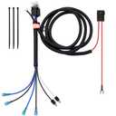 AUXLIGHT 80A Dual Horn Relay Wiring Harness Kit for Car, Premium 12V 4-Pin SPST Horn Wire Fits Vehicle Automotive Motorcycle Truck (Horn Not Included)