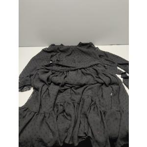 Girls’ Long Sleeve Black Dress – Size 130