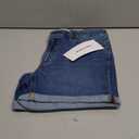 Amazon Essentials Women's Mid-Rise Stretchy Slim Fit 4" Denim Shorts (2, Medium Blue Vintage)