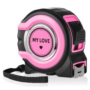 Flutesan 25ft Pink Tape Measure, 1/8 Fractions Easy Read Retractable Lightweight Measurement Tape Accuracy 1/32, Gifts for Mama Grandma Aunt, Birthday Christmas Mothers Day(My Love) Flutesan 25ft Pink Tape Measure, 1/8 Fractions Easy Read Retractable Lightweight Measurement Tape Accuracy 1/32, Gifts for Mama Grandma Aunt, Birthday Christmas Mothers Day(My Love)