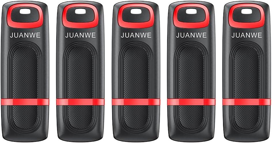 JUANWE 64 GB Flash Drives 5 Pack, USB 2.0 Drives Thumb Drives 5 Pack Jump Drives Multipack, USB Sticks with LED Indicator for Computer Data Storage