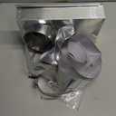 Dreyoo 84049 Adjustable 0-5 Periscope Dryer Vent Kit, Dryer Vent Periscope for Dryers Laundry Room Save Space with 2 Clamps and Aluminum Foil Tape, Aluminum