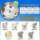 WR07X10131 Refrigerator Compressor Start Relay Compatible with GE Hotpoint A3316ABSFRBB CFE28TSHESS, Replace WR09X10124 AP4538934 1812123 AH2577842 EA2577842 PS2577842 WR08X10074 WR08X10089