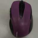 TECKNET Wireless Mouse, 2.4G Ergonomic Optical Mouse, Computer Mouse for Laptop, PC, Computer, Chromebook, Notebook, 6 Buttons, 24 Months Battery Life, 2600 DPI, 5 Adjustment Levels - Purple