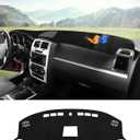 Autorder Dashboard Cover Mat for 2008 2009 2010 Dodge Charger Accessories Dash Cover Flannel Dash Mat Sunshade Glare UV Rays Protector
