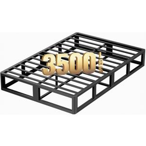ROIL 10 Inch Queen Box Spring, Heavy Duty Metal Box Spring Mattress Foundation with Fabric Cover, 3500lbs Max Weight Capacity, Easy Assembly, Noise Free, Non-Slip