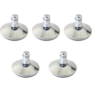 5pcs Replacement Adjustable Feet for Office Chairs Stainless Steel Inserts Universal Swing Feet