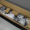 Muzata 5-10FT Modular Black Cable Railing Kit 36 Inch 2 Level Post Kit Complete Set Cable Railing System for Decks Length Adjustable Easy DIY with Paper User Guide (No Handrail) RWS1 BH4S