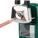 Pencil Sharpener, School Office Manual Desktop Sharpener for Standard and Jumbo Pencils, Pencil Sharpener Metal Manual Crank for Classroom, Home and Art (Color:Red)