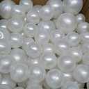 8 Pcs Giant Pearl Garland, Faux Pearl Chain Wedding Arch Decor, White