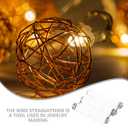 DOITOOL Nylon Wire Straightener for Jewelry Making, Jewelry Wire Straightener Tool Wrapping Tools for DIY Crafts Aluminum Craft Line Straightening, 3 Rollers