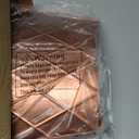 Lanpn Metal Christmas Tree Collar 24 inch, Christmas Tree Ring Collar for Small Mini Pencil Xmas Stand Cover Real Artificial Trees Indoor Outdoor Decoration (Bronze, Diamond)