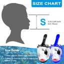 Full Face Snorkel Mask for Kids with 180 Panoramic View, Snorkeling Set Featuring Anti-Leak and Anti-Fog Foldable Dry Top Design for Safe Underwater Adventures Snorkeling Gear for Kids