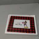Party Greeting Christmas Picture Frame 4x6 Ceramic Photo Frame Decorations Holiday Christmas Xmas Gifts Red and Black Plaid