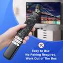 Replacement Only for TCL Google TV Remote Control, RC813 Compatible with TCL QM8/QM7/S5/S4/S3/Q7/Q6/Q5 4K UHD HDR LED QLED QD-Mini LED Full-HD Smart TVs